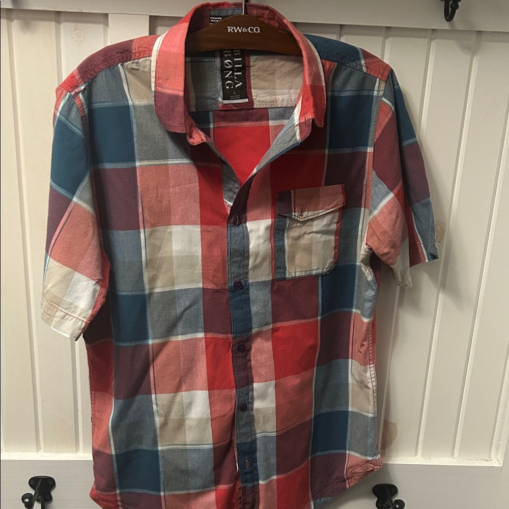 BILLABONG classic surf shirt size L